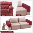 thumbnail image 4 of Fundas para Reposabrazos de Sofá Uxcell para Reposabrazos de 17.71 a 20" Longitud Antideslizantes Estirables [Rojo Vino], 4 of 7