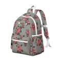 thumbnail image 2 of Pioneer Flower Backpack for School,Cute School Bag,Schoolbag with Adjustable Shoulder Straps & Padded Back,13.4"x11"x4.7", 2 of 6