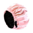 thumbnail image 4 of Runquan Satins Bonnet for Sleeping Soft Hair Bonnet for Makeup Bathing Washing Face pink, 4 of 8
