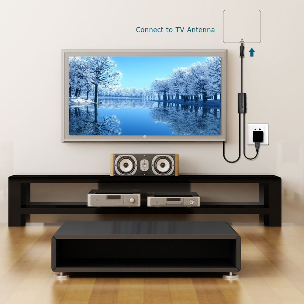 Antop Antenna AT-601B Smartpass Amp with 4G LTE Filter & Power Supply Kit (Black)