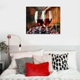 thumbnail image 5 of COMIO Canvas Wall Art For Kitchen Dining Room Wall Decor Wine Glass Wall Painting Still Life Wine Fruit Goblet Frame Wall Pictures Prints Artwork Bar Restaurant Decoration Home Decor, 5 of 5