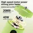 thumbnail image 6 of Outoloxit Portable USB Charging Juicer Blender with 22000 RPM, 17oz Rechargeable Cup for Home, Outdoor, Travel Smoothies and Drinks, 6 of 8