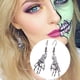 thumbnail image 1 of WILLBEST Aretes De Titanio Con Forma De Gota Y Hueso Incrustado, Con Personalidad Extravagante Para Mujeres Y Niñas., 1 of 3