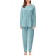 thumbnail image 2 of Conjunto de pijama cálido y suave para mujer, cómodo, de felpa, oversize, con pantalones, ropa de estar por casa, 2 piezas, otoño-invierno, 2 of 6