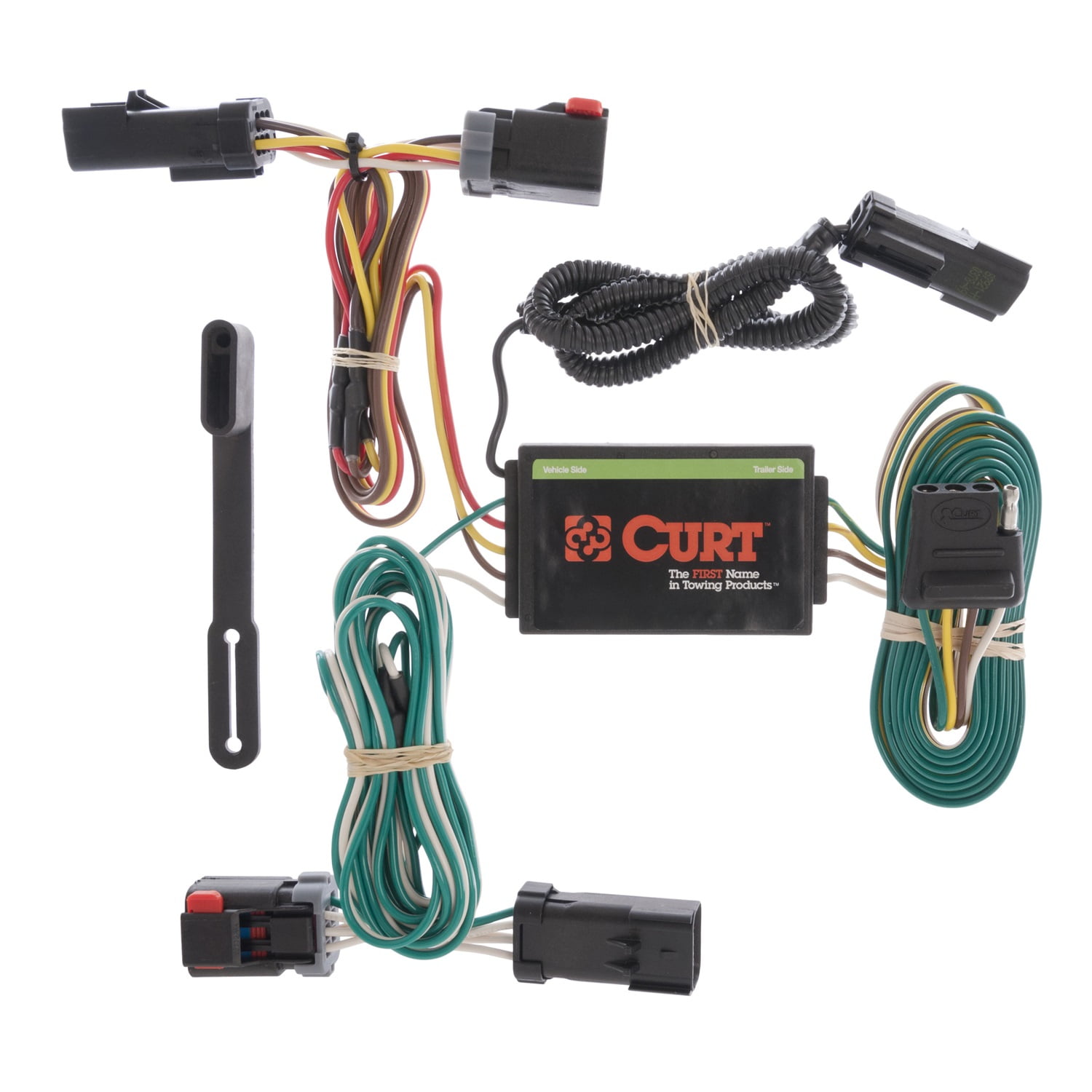 CURT 55530 Vehicle-Side Custom 4-Pin Trailer Wiring Harness, Select
