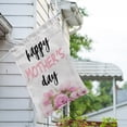 thumbnail image 3 of America Forever Happy Mother's Day Pink Flowers House Flag 28 x 40 inches I Love You Mom Double Sided Holiday Seasonal Yard Outdoor Decorative Floral Best Mom Flag, 3 of 5
