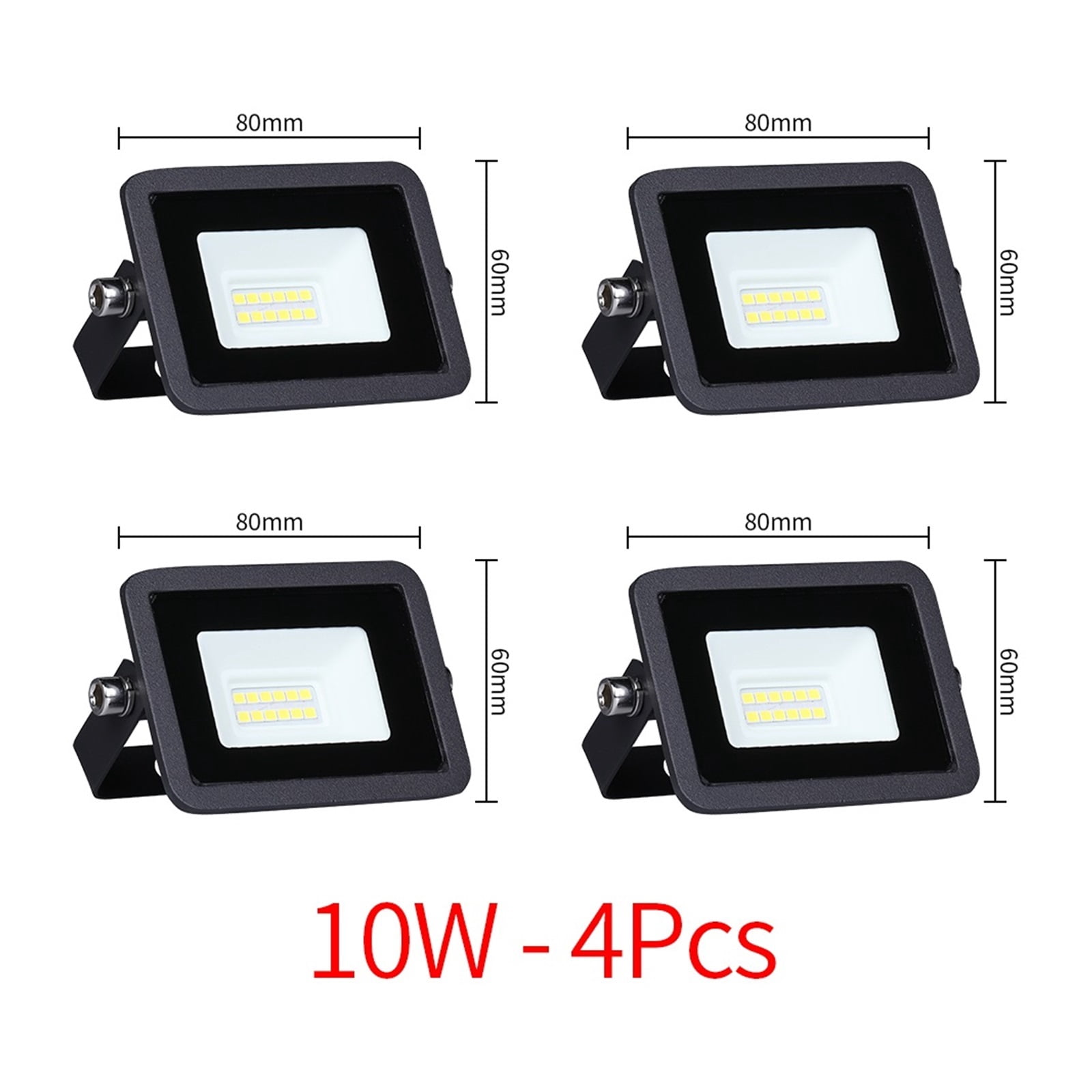 300W 200W 100W LED Flood Light 10W 20W 30W 50W High Brightness IP68 Waterproof Outdoor Lighting LED Spotlight Wall Floodlights