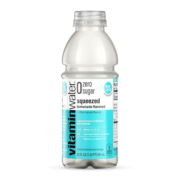 Pack of 1 vitaminwater zero Squeezed, 20 fl oz