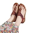 thumbnail image 4 of Sandalias de verano para mujer, sandalias planas sin cordones, zapatos romanos de cristal, sandalias informales con punta abierta Wmkox8yii  nm7884, 4 of 9