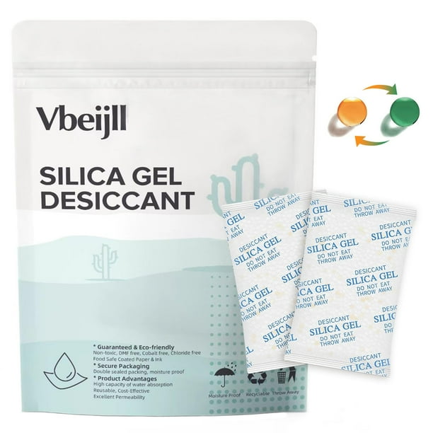 Paquetes de gel de sílice desecante Vbeill Premium, 5 g, 100 unidades