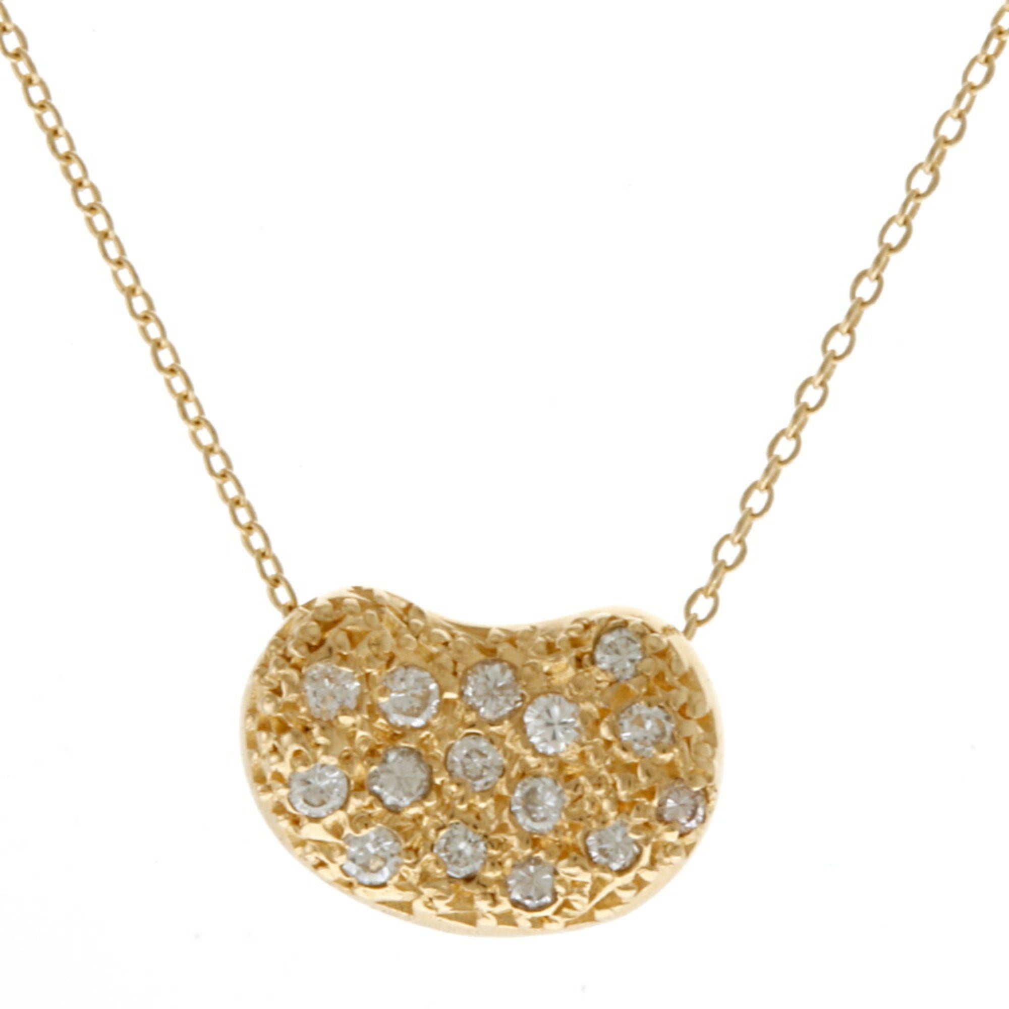 Authenticated Used Tiffany TIFFANY&Co. Bean necklace 18k gold K18
