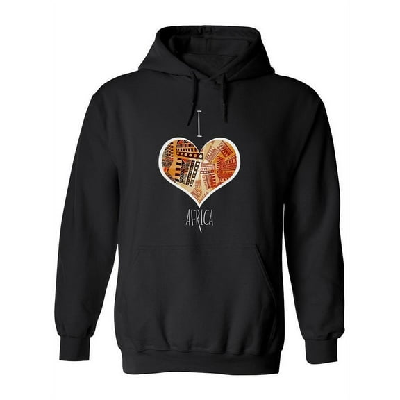 I Love Africa Quote Hoodie Women -Image by Shutterstock, Female XX-Large