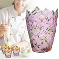 thumbnail image 2 of 50pcs Tulip Cupcake Liners Greaseproof Baking Cups Paper Cupcake Wrappers Holders for Parties Weddings Birthdays, Muffin Liner Paper Cupcake Wrappers, Standard Size, 2 of 6
