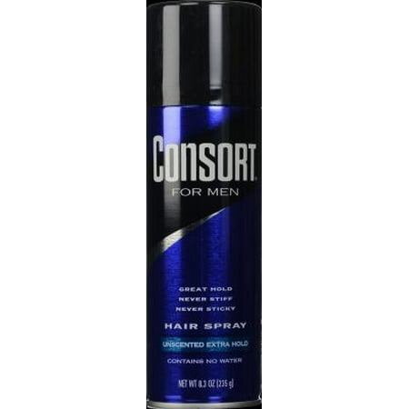 Consort Unscented Extra Hold Aerosol Hairspray - 8.3 (Best Hair Styling Spray)