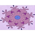 thumbnail image 1 of Ahgly Company Machine Washable Indoor Rectangle Transitional Blossom Pink Area Rugs, 6' x 9', 1 of 7