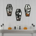 thumbnail image 7 of 3PCS Halloween Bat & Pumpkin Wall Decor - Classic Wooden Hanging Decoration - Spooky Fall Home Decor for Doors, Windows, and Indoor/Outdoor Halloween Party Decorations, 7 of 7