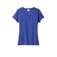 thumbnail image 3 of Port Co Adult Female Women Plain Short Sleeves T-Shirt True Royal Hth 2X-Large, 3 of 4