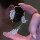 thumbnail image 5 of Pendientes de circonita con forma de puño para mujer, de circonita, sin perforación, para cartílago, chapados en oro platino, elegantes joyas para niñas------Código de producto 76223, 5 of 5