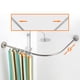 thumbnail image 5 of Barra de ducha curva extensible, soporte de barra de ducha curva para baño, para mueble. 70cm-95cm, 5 of 9