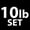 b) 10 lbs - 5lbs per side, variant on Synergee Comfort Fit 2-20lb Adjustable Ankle/Wrist Weights (Set of 2). One Size Fits All.