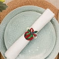 thumbnail image 4 of MLINS Decor Seasonal Table Settings Napkin Ring 4.10X3.00X3.00CM Red, 4 of 8