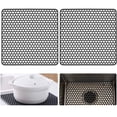 thumbnail image 2 of Kitchen Sink Mats 2-Pack - Silicone Sink Protectors, Heat-Resistant & Easy to Clean, 2 of 4