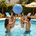 thumbnail image 5 of Voglyf Beach Balls, 25.6 Inch Inflatable Pool Balls, Giant Pool Float Ball, Summer Water Toy for Adults, Mermaid Themed Party Decor for Beach Pool Birthday Ocean Party Favor Supplies,Blue, 5 of 6