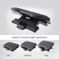 thumbnail image 2 of Amdohai Footrest Under Desk Ergonomic Foot Rest Adjustable 3 Height Position Massage Texture Surface Tilt, 2 of 8