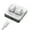 No words-White, variant on Ergonomic 2 Key Mechanical Gaming Keyboard, Small USB Programmable Keypad with Color Backlighting for Designers
