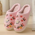 thumbnail image 4 of KEVCHE Women Home Slippers, Cute Slippers Indoor Outdoor Plaid Shoes, Warm Soft Bedroom Shoes Fuzzy Closed Toe Sandals Non Slip House Bedroom Slippers, 4 of 6