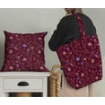 thumbnail image 5 of Soimoi Tissu Poly Georgette Feuilles & Roses Imprimé Floral 1 Yard 42 Pouces de Large, 5 of 5