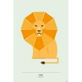 thumbnail image 3 of Tomas Design 17x24 Black Modern Framed Museum Art Print Titled - Lion, 3 of 5