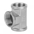 thumbnail image 4 of Easy Install No Leakage Tee Connector, Wear-resistant Threaded Pipe Connector, For Building Materials Hardware Plumbing Gas 3/4in X 3/4in X 3/4in Female Thread, 4 of 8