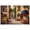 Unframe-style, variant on Charming Italian Street Scene Canvas Wall Art European Cityscape Alleyway with Fruit Stand and Cafe Pictures Vibrant Rustic Home Wall Decor for Kitchen Living Room Bedroom