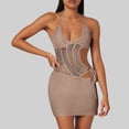 thumbnail image 2 of Vestidos informales para mujer - Tejido calado - Prenda versátil para el verano, ideal para combinar con sandalias y cárdigans, 2 of 5