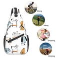 thumbnail image 5 of Lsque Puppy Pattern Cross Chest Bag Diagonally – Premium Durable Front Chest Sling with Adjustable Padded Strap, High-Capacity Storage, 5 of 8