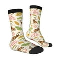 thumbnail image 3 of Uemuo Monkeys in the Jungle Pattern Women's Crew Socks, Soft Durable Breathable Moisture-Wicking with Odor Control Cotton socks, 3 of 9