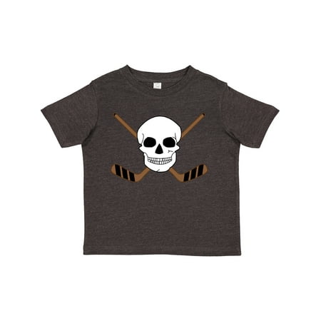 

Inktastic Hockey Sports Funny Skull Gift Toddler Boy or Toddler Girl T-Shirt