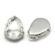 thumbnail image 2 of Sew on Rhinestone Multi-strand Links Glass Rhinestone with 201 Stainless Steel Prong Settings Garments Accessories Faceted teardrop Clear 14x10x6mm Hole: 0.8~1mm, 2 of 3