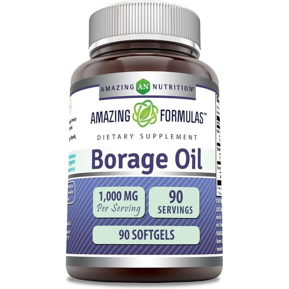 Amazing Formulas Borage Oil 1000 Mg 90 Softgels