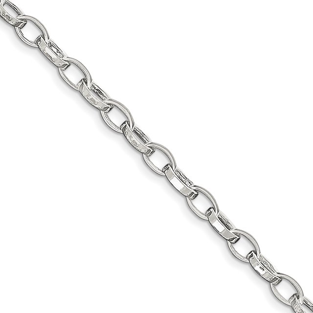 925 Sterling Silver 9 Inch Lien Cheville Bracelet Chaîne Câble