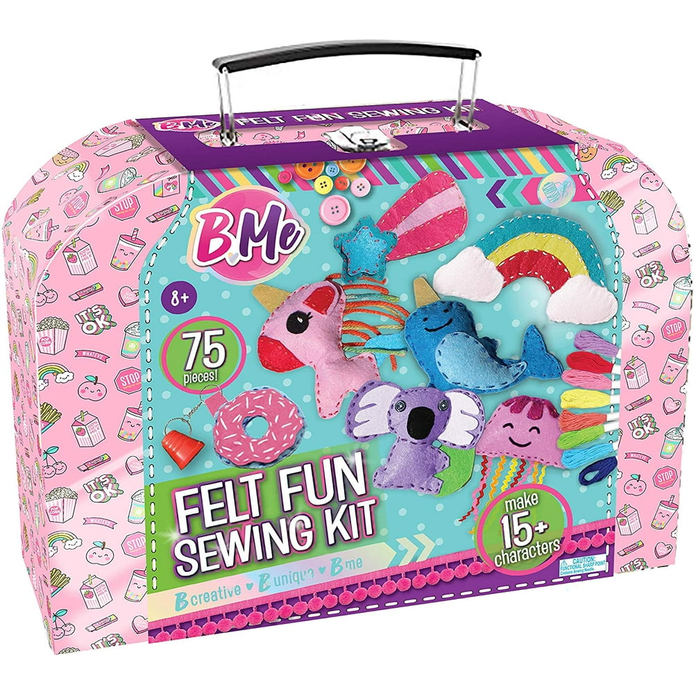 Felt Creative Arts and Craft Sewing Supplies Kit for Boys and Girl Ages
