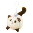 thumbnail image 3 of Plush Keychain Cartoon Stuffed Key Pendant for Key Graduation Birthday Gifts White Cat, 3 of 8