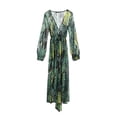 thumbnail image 2 of Douhoow Women Boho Long Dress Tropical Floral Sundress Long Sleeve Loose Beach Dresses, 2 of 9