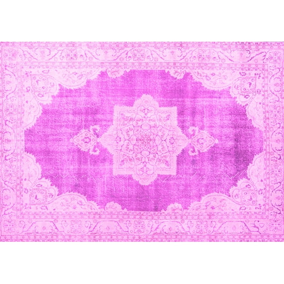 Ahgly Company Indoor Rectangle Persian Pink Traditional Area Rugs, 2' x 5'
