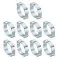 thumbnail image 1 of Unique Bargains 30 Pack 23-27mm Double Ear Hose Clamp, Galvanized Steel Crimp Rings, 1 of 6