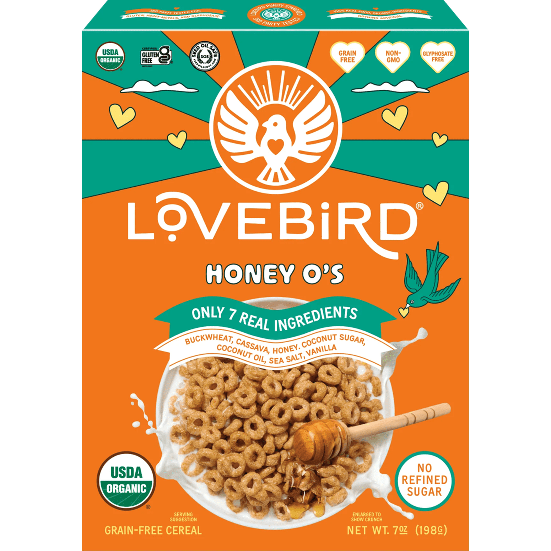 Lovebird Organic Grain Free Cereal - Honey