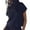 Dark Blue, variant on TTUHYWXI Women's Solid Sleeveless Vest Mock Neck Cap Sleeve Knitwear Sweater Tops (Khaki, M)