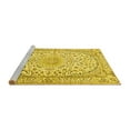 thumbnail image 2 of Ahgly Company Machine Washable Indoor Rectangle Medallion Yellow Traditional Area Rugs, 5' x 7', 2 of 4