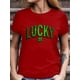 thumbnail image 4 of 1pc Printed with Green Lucky Clover, short-sleeved T-shirt with printed pattern elements, fashionable casual simple style short-sleeved, can be worn in all seasons, St. Patrick's Day, Easter, gift fo, 4 of 8